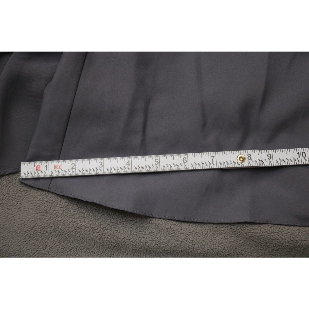 BILL LEVKOFF Bridesmaid Dress Size 12 Gray Formal Gown Sheer Top Pleated Heart - Picture 8 of 16